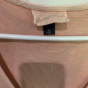 Universal thread super cute light pink button tank